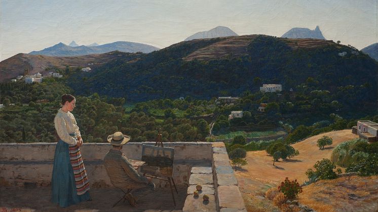 Niels Skovgaard, ”Udsigt fra vor bolig på Naxos”, 1895
