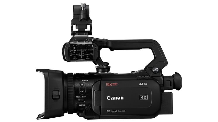 Canon XA75 LEFT SIDE
