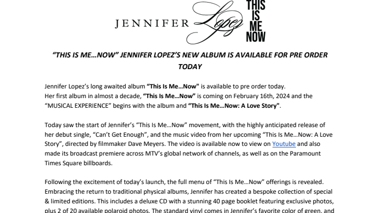 Jennifer Lopez - This Is Me...Now" - ENGELSK PRESSRELEASE.pdf