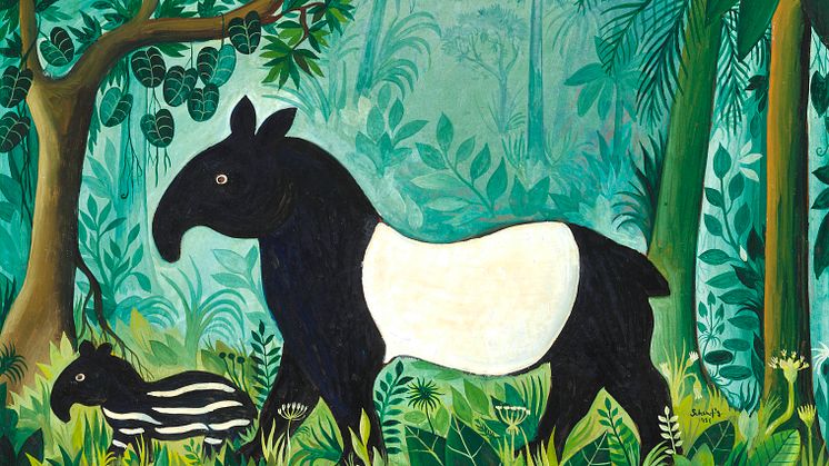 Hans Scherfig: Tapir med unge (1956)