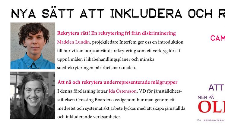 Nya sätt att inkludera och rekrytera