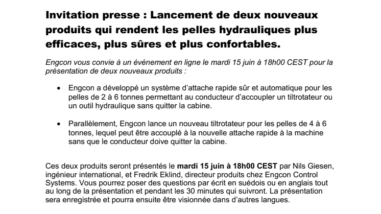 100621_Invitation presse_Lancement de deux nouveaux produits