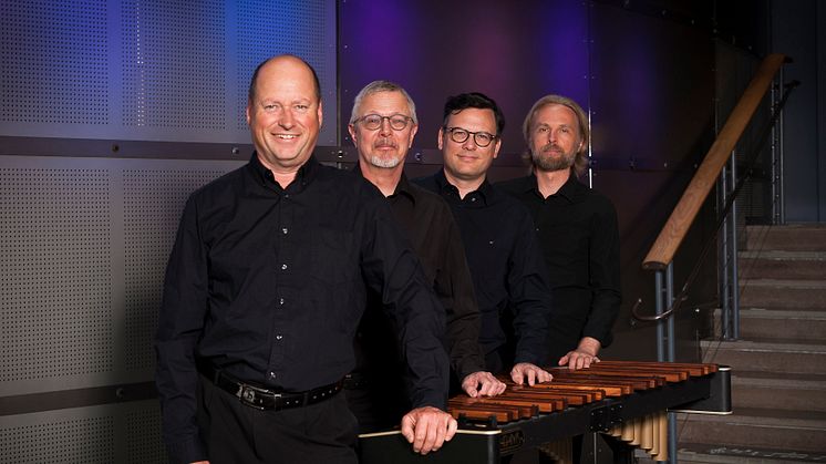 Anders Dahlstedt, Lars Gärd, Martin Orraryd och Petter Svensson spelar gärna även kammarmusik tillsammans. Foto: Mats Gripenblad/SON.