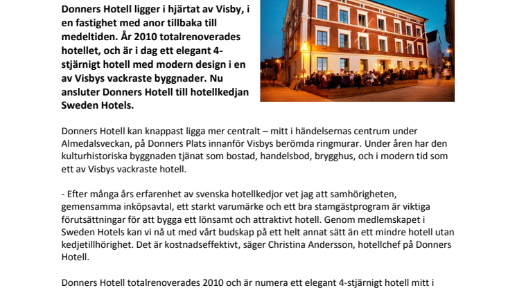 Sweden Hotels utvidgar på Gotland