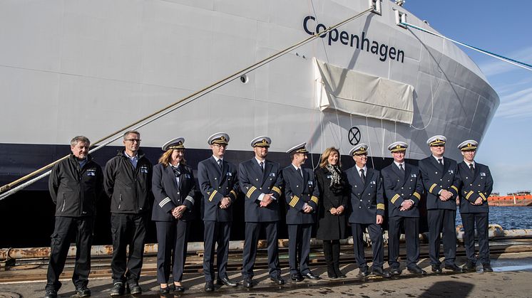 Taufe der "Copenhagen" am 28. Oktober 2016 in der Werft FAYARD auf Fünen