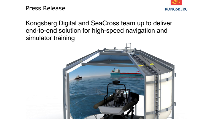 Kongsberg Digital and SeaCross team up to deliver end-to-end solution for high-speed navigation and simulator training