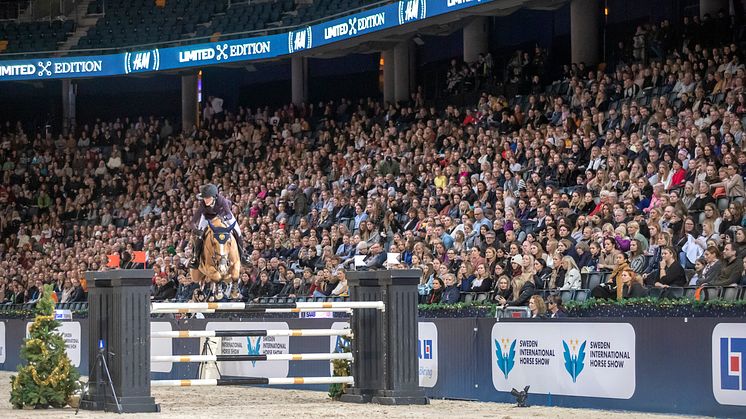 International riders, a massive audience and great artists will get together at Sweden International Horse Show in Stockholm in February. Photo: Roland Thunholm