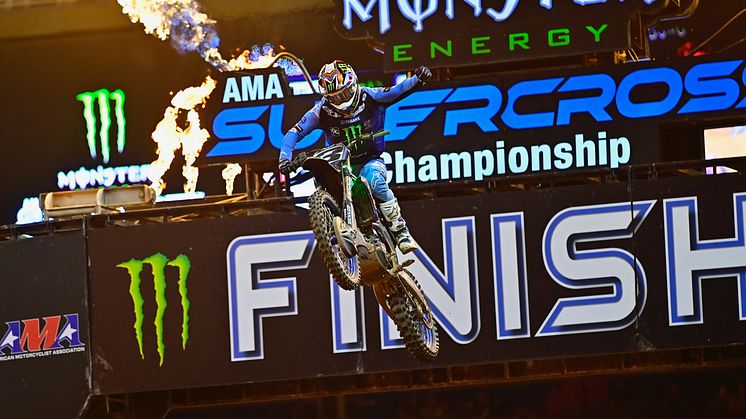  450SX：全3レースで優勝、怪我から復帰後、初優勝を遂げた#3 E・トマック（YZ450F）