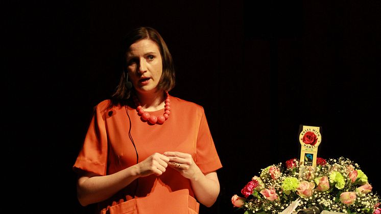 Birgitta Ohlsson talar vid Fairtrade City-konferens