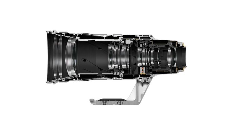 RF 100-300mm F2.8L IS USM Cross Section LEFT SIDE