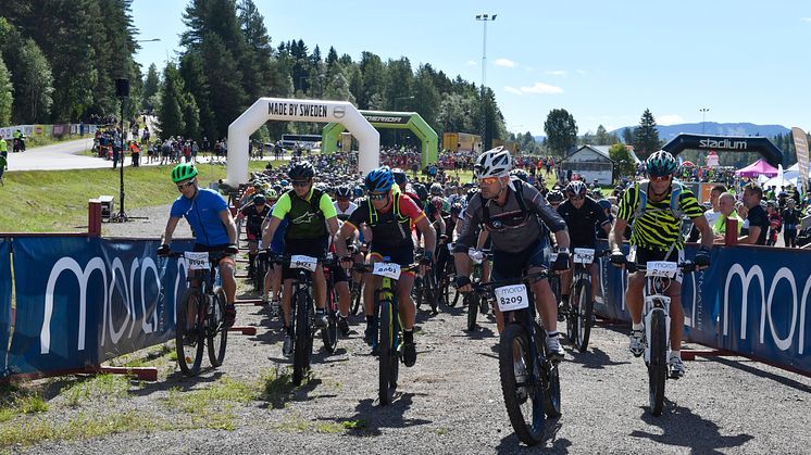 Start Cykelvasan Öppet Spår i Sälen 2017