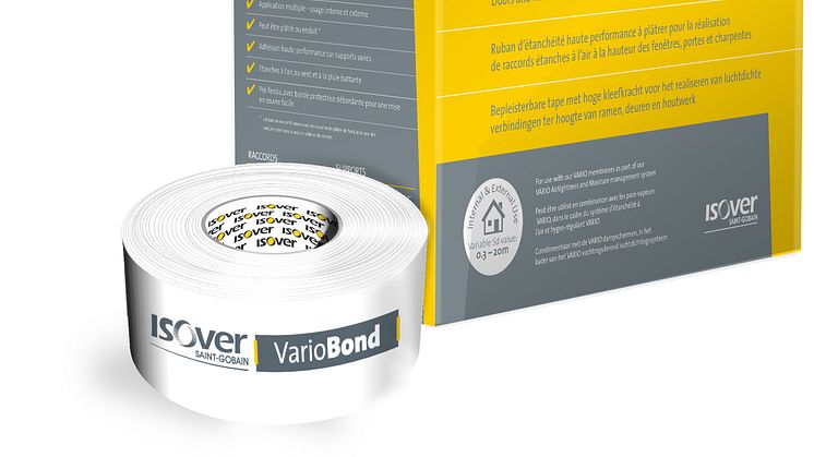 Lufttät, vindtät och vattenavvisande- ISOVER lanserar Vario Bond
