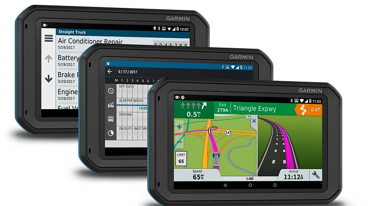 Garmin® fleet™ 700-serien – surfplatta för fleet management och telematics