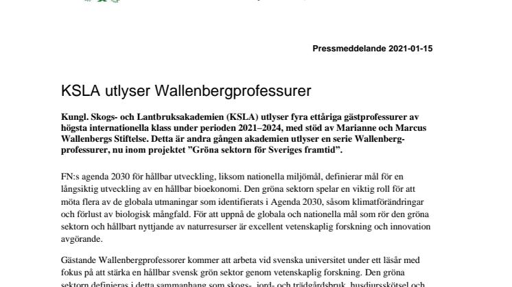 Pressmeddelande KSLA-Wallenbergprofessur 2021.pdf