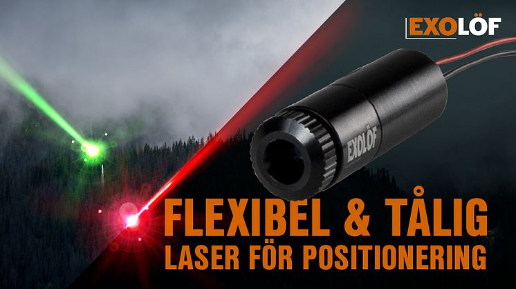 Flexibel & Tålig laser för positionering