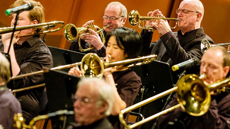 Länsstorbandet High Coast Jazz Orchestra firar 30 år med konsert i Örnsköldsvik, Härnösand och Sundsvall. Foto: Lia Jacobi