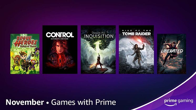 Prime Gaming Reveals November 2021 Games and Content Lineup