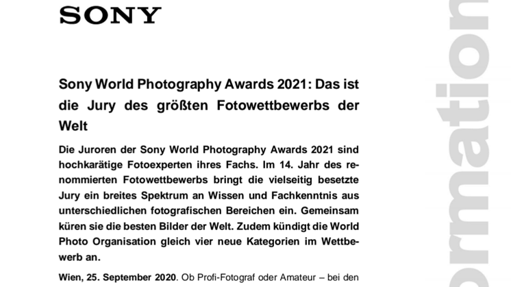 Sony World Photography Awards 2021: Das ist die Jury des größten Fotowettbewerbs der Welt