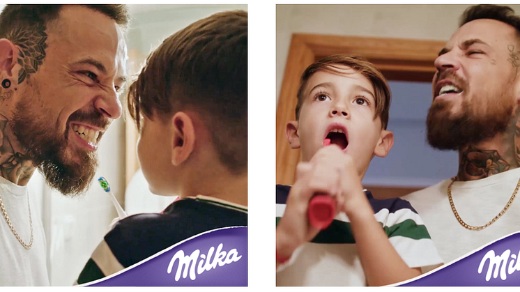 Danke Papa – Weil du immer für mich da bist. Milka versüßt den Vatertag mit limitierten Milka Pralinés.