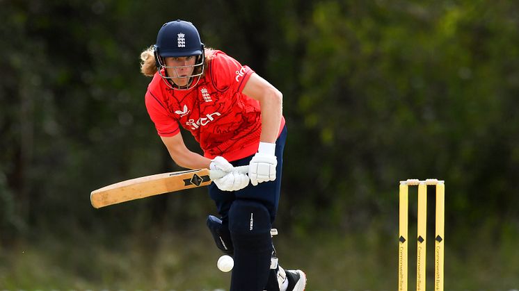 Joshua Price of England bats during the International Cricket Inclusion Series Deaf match between Australia and England (Getty Images)