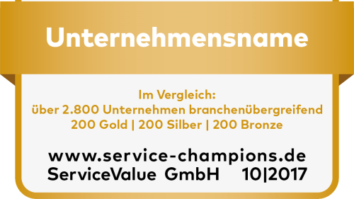 Von Kunden ausgezeichnet: Das sind die Service-Champions 2017 