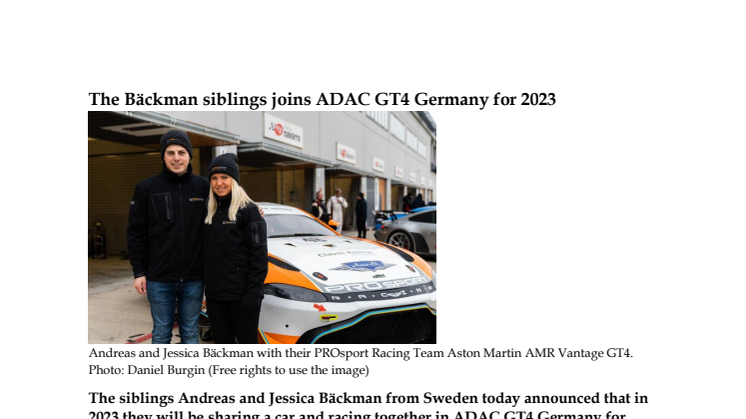 230309 ENG Pressrelease, ADAC GT4 Germany Announcement.pdf