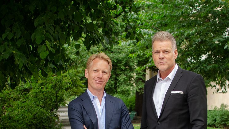 Magnus Palm, tillträdande vd iProspect och Mattias Behrer, koncernchef Dentsu Aegis Network