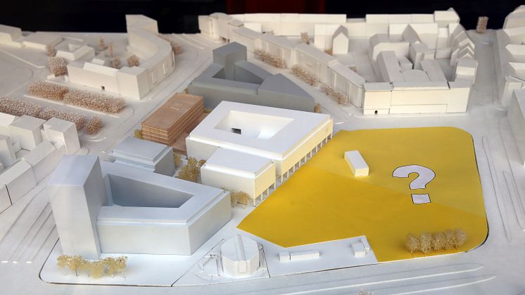 Modell des geplanten Wilhelm-Leuschner-Platzes in der Ausstellung im Stadtbüro Leipzig - Foto: Andreas Schmidt