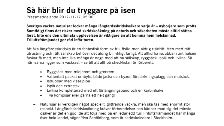 Så här blir du tryggare på isen