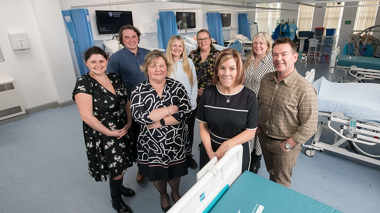 L-R: Elaina Henderson, Dominic Simpson, Deborah Gee, Zoey Kennedy, Karen Corder, Julie Derbyshire, Tracy Ord, Paul Gill.