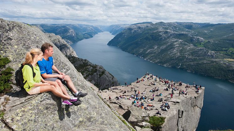 Preikestolen i Strand kommune utenfor Stavanger. (Foto: Terje Rakke/VisitNorway.com)