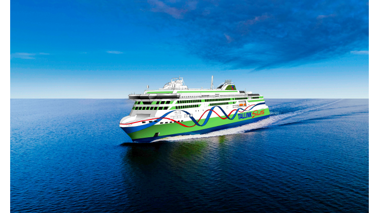 Sketch av Tallink Grupps nya höghastighetsfartyg