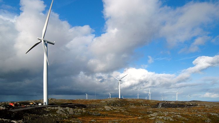 Illustrasjonfoto: Statkrafts vindmøllepark på Hitra