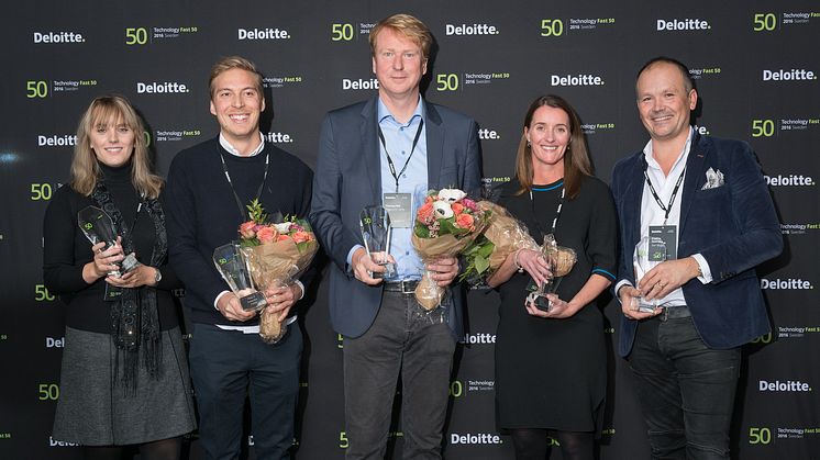 Deloitte Sweden Technology Fast 50 - topp fem 2016