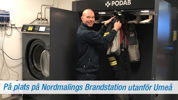Ny tvätt- och torkutrustning hos Räddningstjänsten i Nordmaling