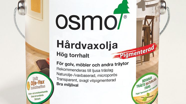 Ny hårdvaxolja från Osmo ger trä obehandlat utseende