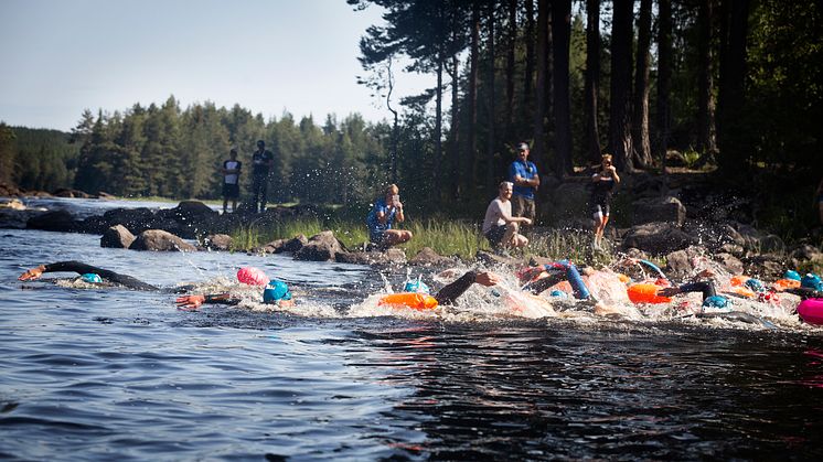 I helgen som var arrangerades bland annat Vansbro 10K, Vansbrosimningens ultralopp. Foto: Mickan Palmqvist