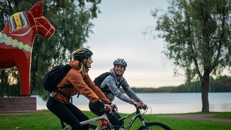 I Dalarna finns bland mycket annat Sveriges största cykelparadis. Foto: Anna Holm, Visit Dalarna.