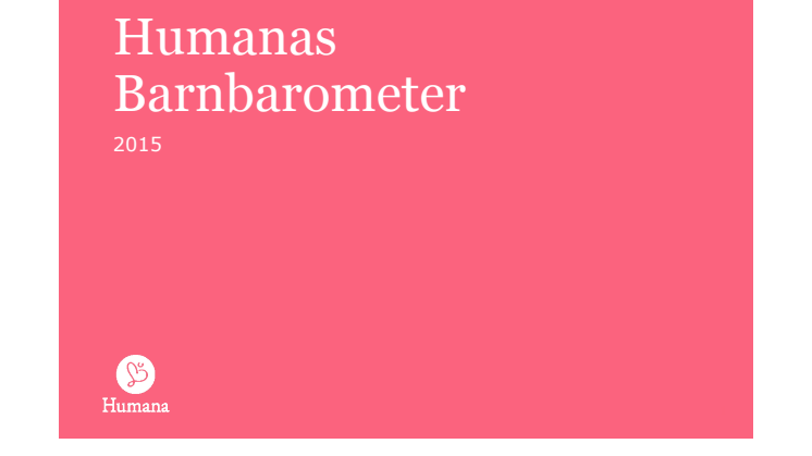 Rapport: Humana Barnbarometer 2015
