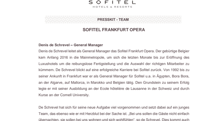 Sofitel Frankfurt Opera_Team