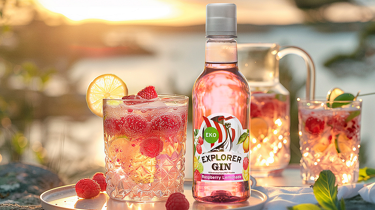 Upptäck sommarens fräschaste nyhet – Explorer Gin Raspberry Lemonade
