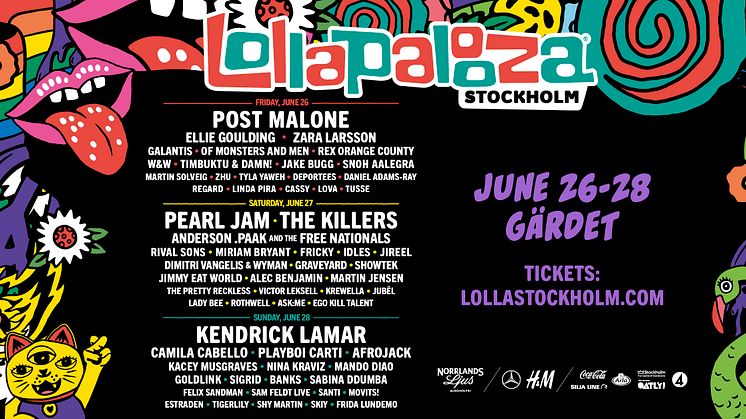 ÅTTA NYA AKTER TILL LOLLAPALOOZA!