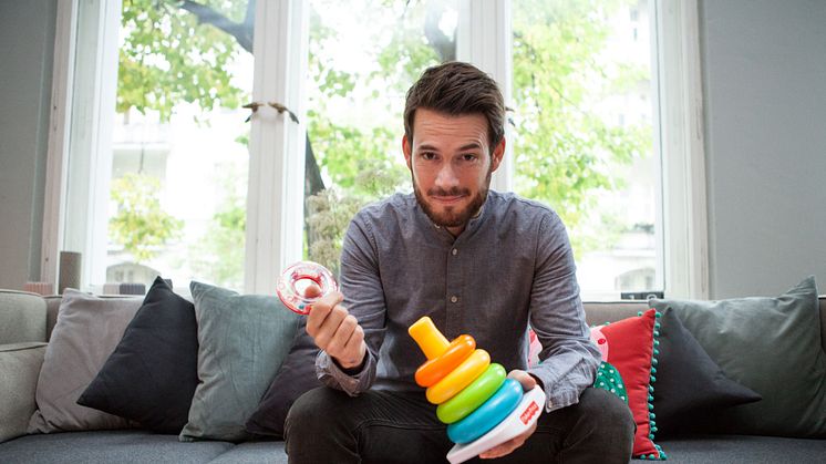 Johannes Strate beim 3. Fisher-Price Elternbrunch zum Thema Väter 2.0