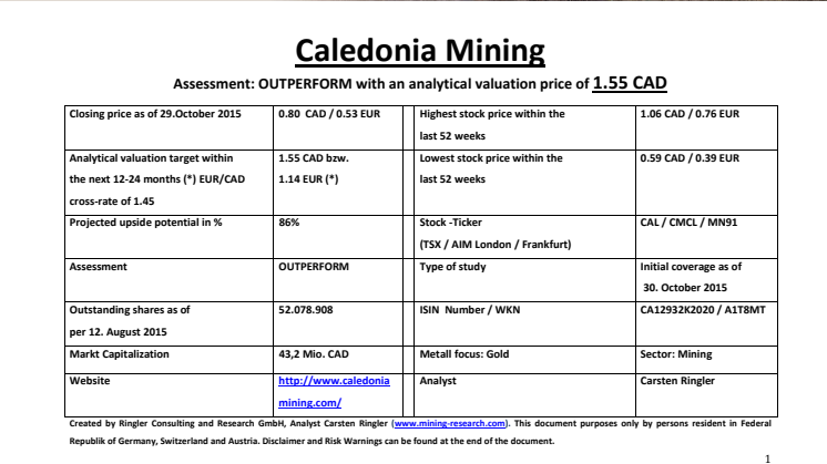 Ringler Research_Caledonia Mining_English_30.10.15