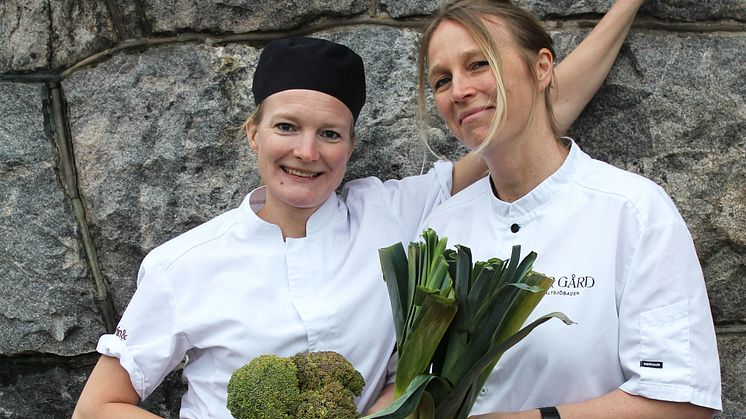 Karin Sundgren och Karin Lindberg - kockarna bakom middagskonceptet No Waste, Just Taste på Vår Gård.