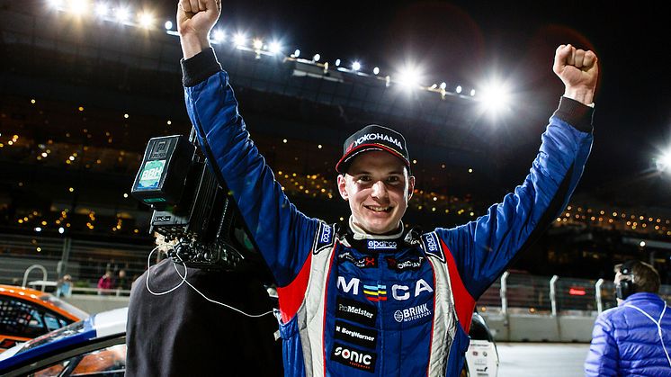 Tobias Brink Supercar-lites segrare på Solvalla 2015
