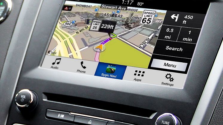 Ford SYNC umožní promítat aplikace z chytrého telefonu na palubní obrazovku; jako první nabídne tuto možnost slovenská navigace Sygic
