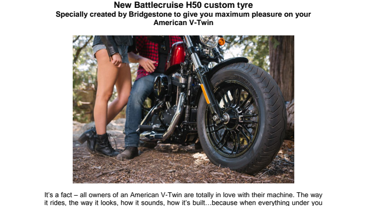 New Battlecruise H50 custom tyre