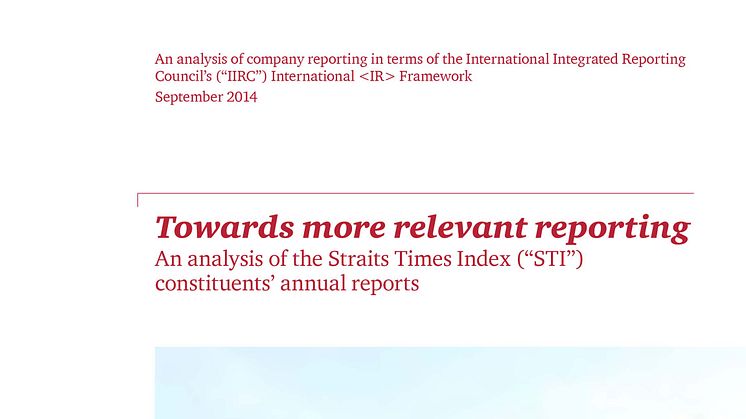 PwC: Small steps for Singapore companies could mean a giant leap for more relevant reporting