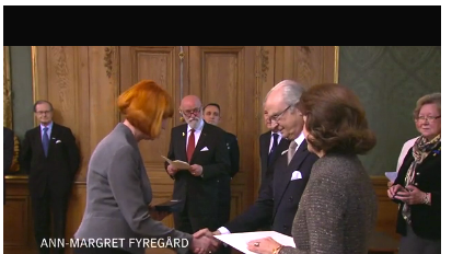 Scenograf Ann-Margret Fyregård tilldelades kunglig medalj